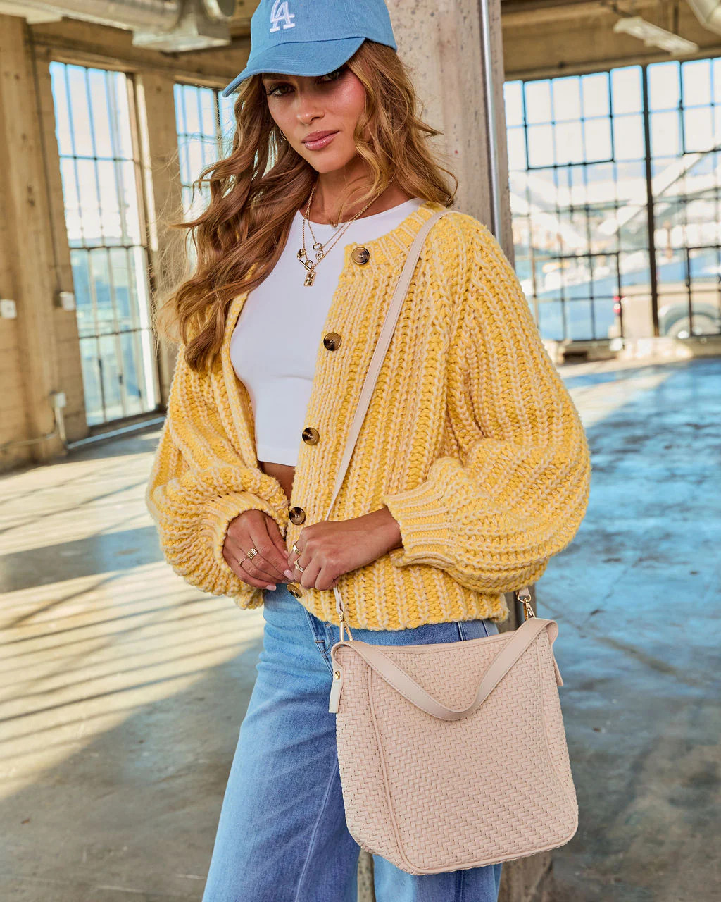 Cataline Textured Woven Vegan Leather Tote Bag | VICI