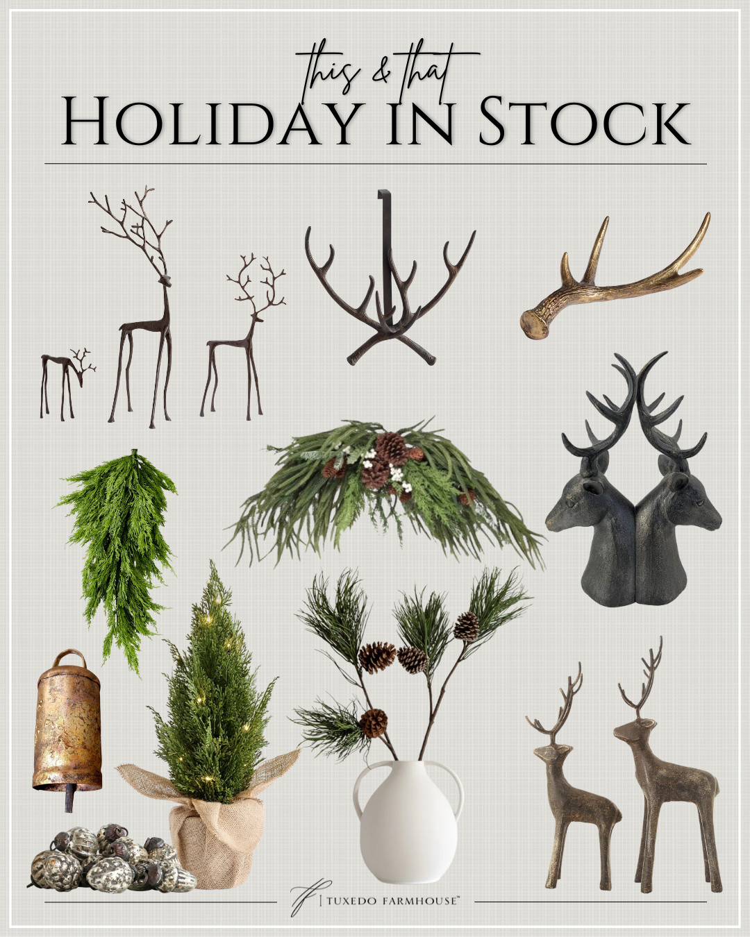 This & That - Holiday in Stock

Restocks of some of our favorite holiday finds!

Seasonal, home decor, holiday, Christmas,  reindeer, swags, trees, bells, stems, ornaments,  

 #LTKSeasonal #LTKHome #LTKFindsUnder100