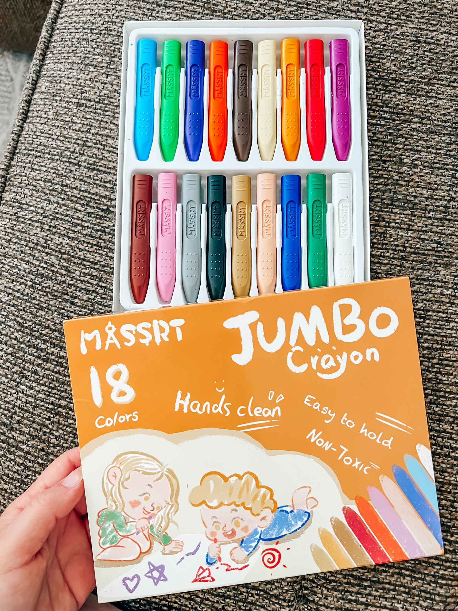 We love these jumbo crayons for Weston to color with! They are easy to hold, non toxic and come with 18 colors! 

Toddler must haves, Amazon toddler, toddler crayons, toddler crafts 



#LTKKids #LTKFindsUnder50 #LTKFamily