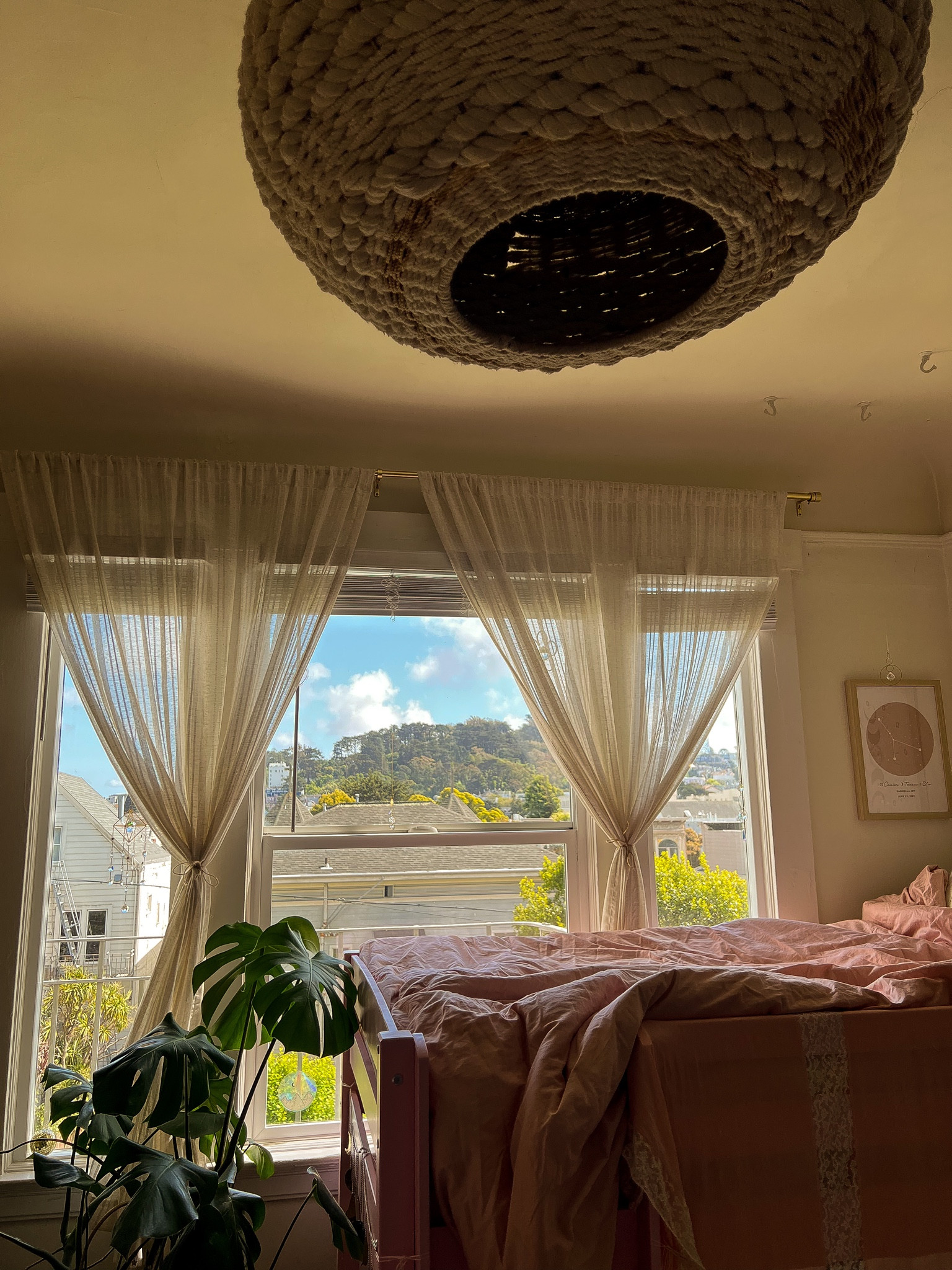 new curtains for spring!! 🕊️ this brings in the maximum amount of lighting into my apartment :) this is currently late afternoon lighting in a south facing window 🌞

#LTKhome #LTKFind #LTKSeasonal