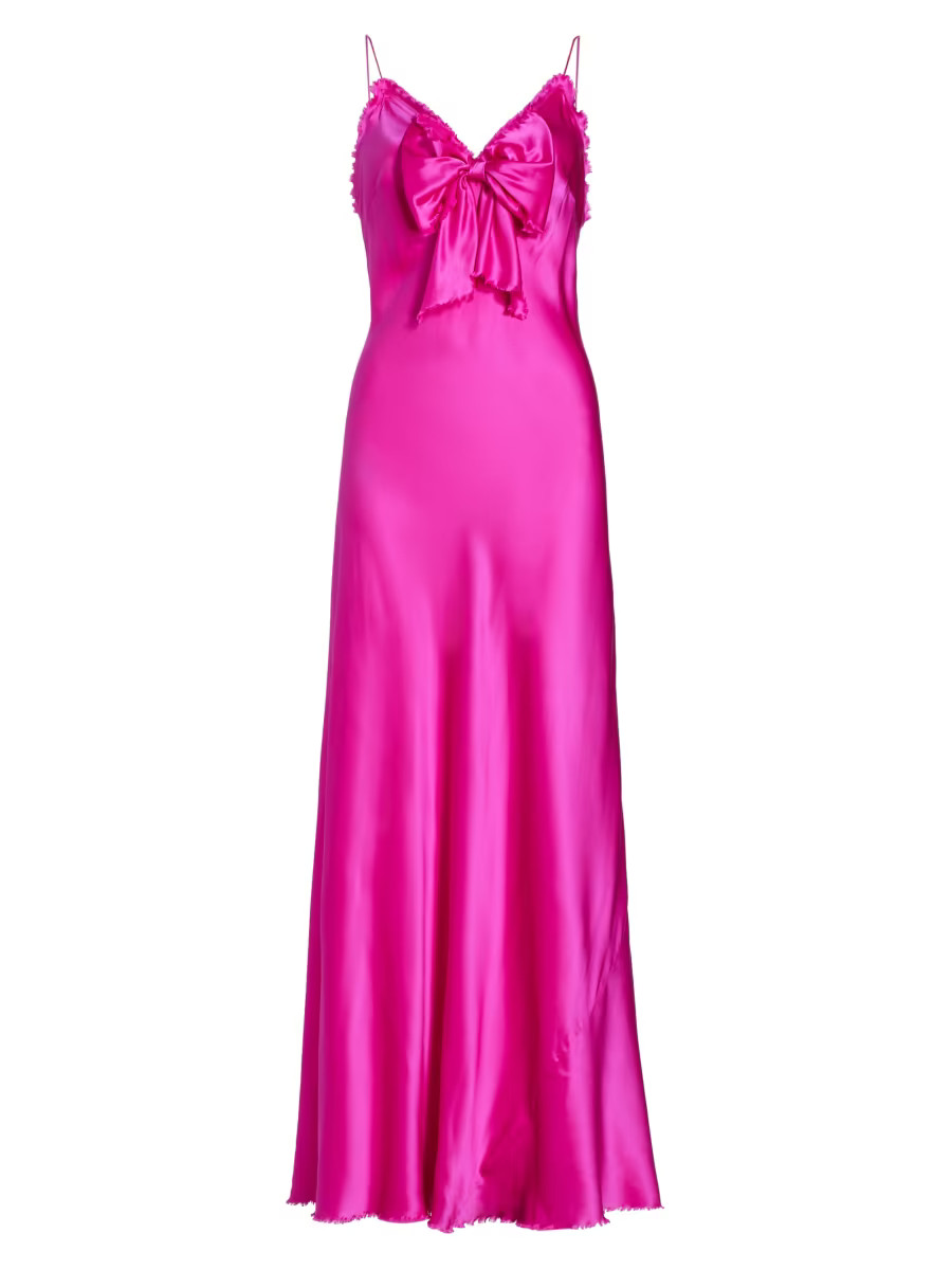 Luciole Silk Bow Maxi Dress | Saks Fifth Avenue