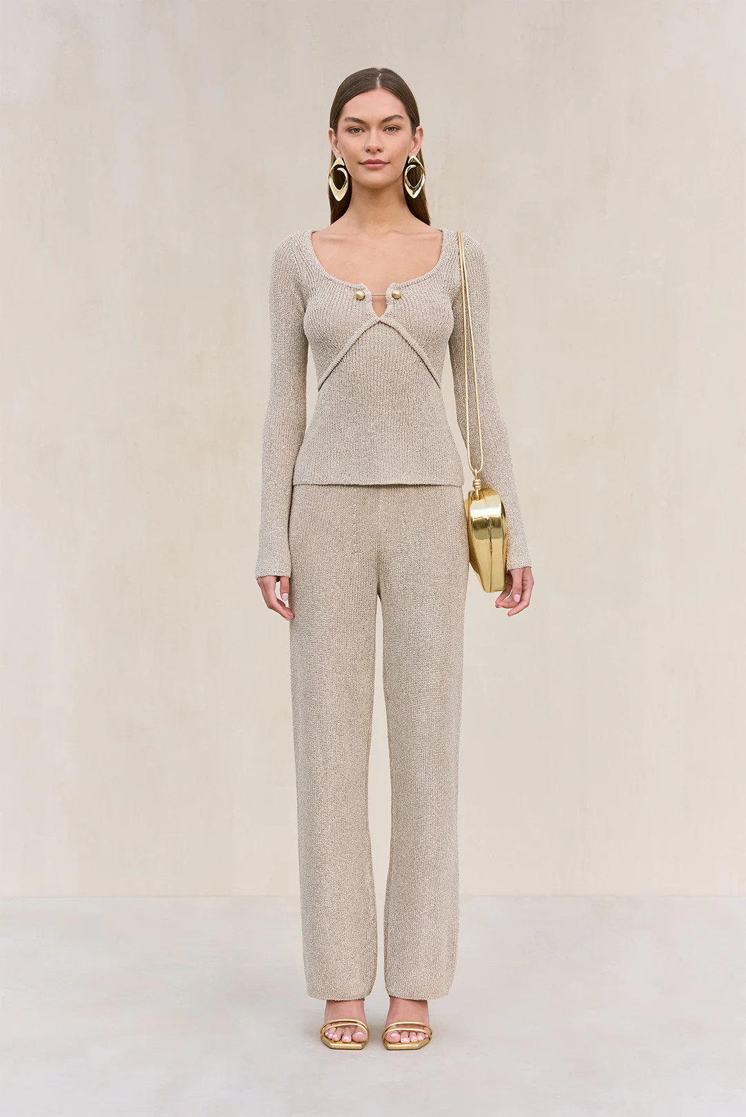 KEZIA KNIT TOP - BEACH | Cult Gaia - US