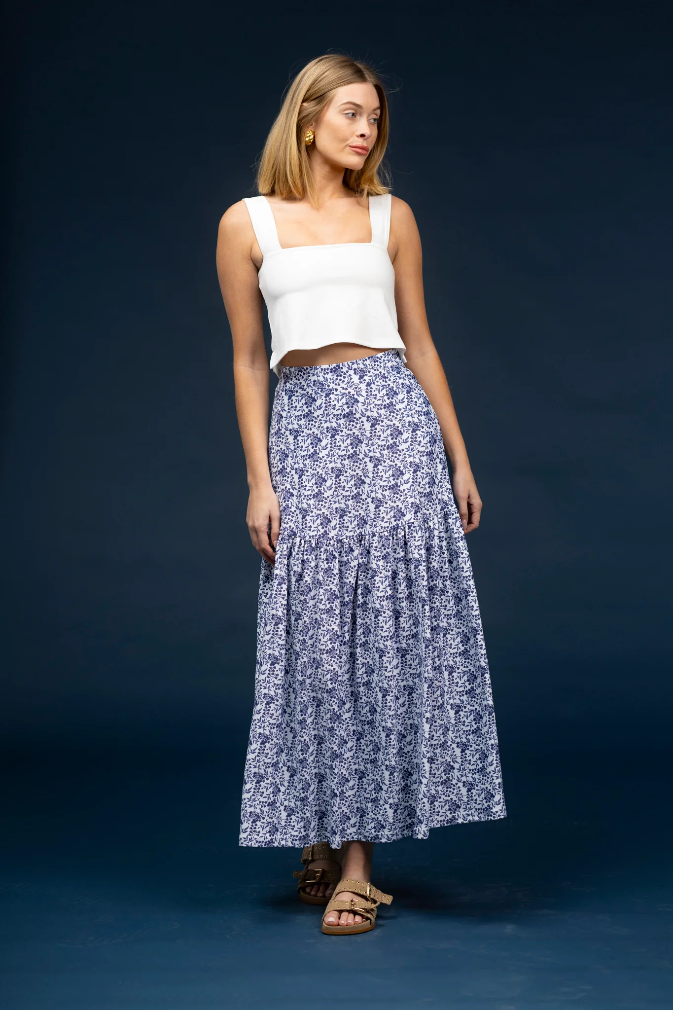 The Faye Skirt - Bluebonnet | Smith and Quinn