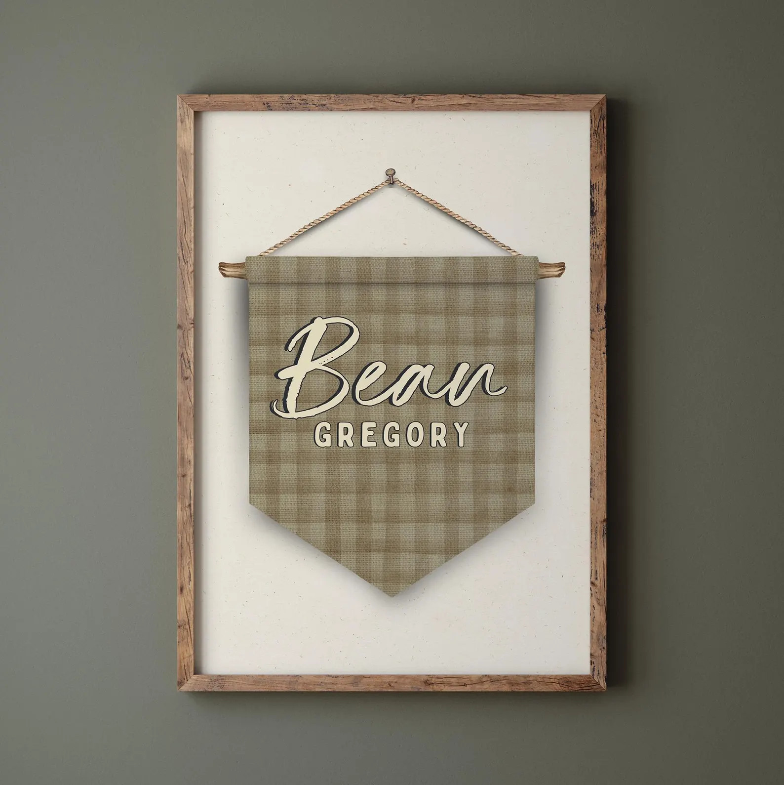 Custom Name Pennant Flag Personalized Pennant Banner Baby Shower Birthday Gift Boho Boys Room Dec... | Etsy (US)