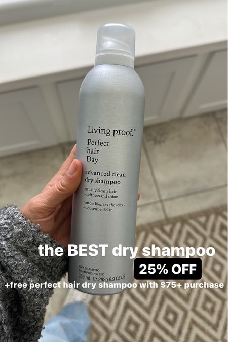 25% off living proof sitewide 
Code FAM25
+ free dry shampoo with $75+ purchase
Best dry shampoo


#LTKbeauty #LTKFind #LTKsalealert
