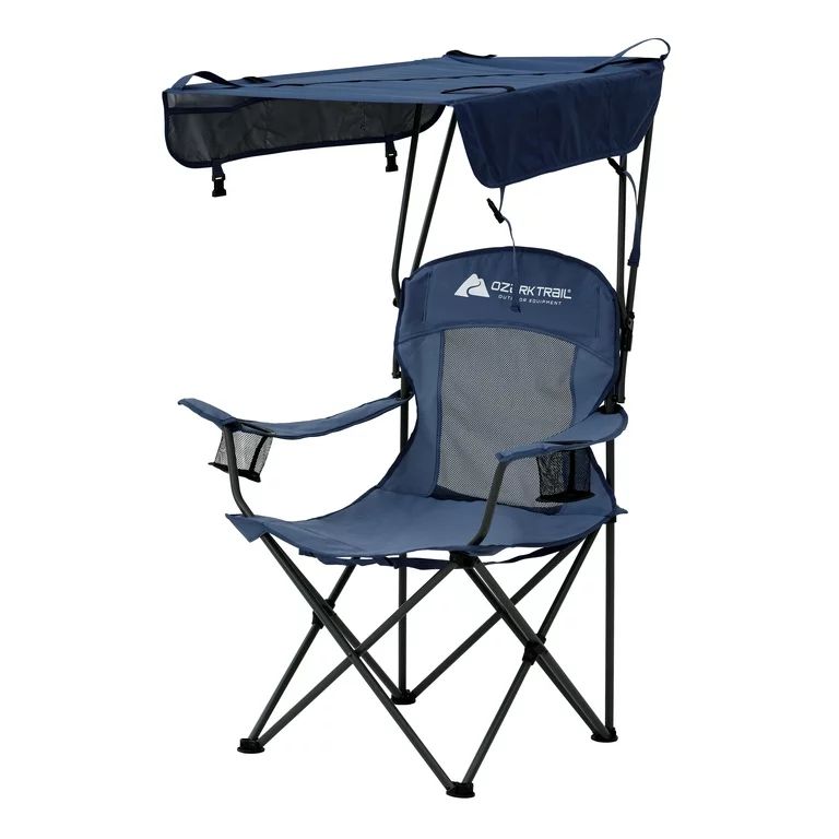 Ozark Trail Sand Island Shaded Canopy Camping Chair with Cup Holders | Walmart (US)