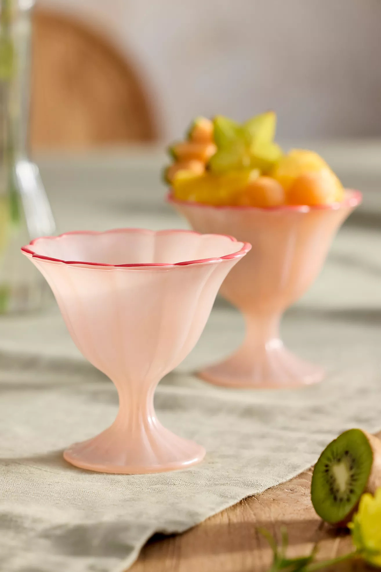 Ruffle Rim Dessert Coupes, Set of 2 | Terrain