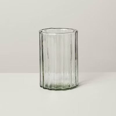 Fluted Glass Bathroom Tumbler Light Green - Hearth & Hand™ with Magnolia | Target