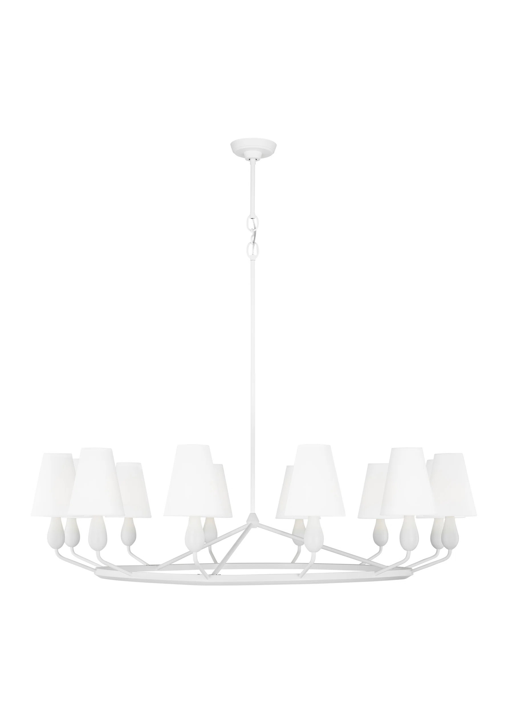 12 Light Metal Dimmable Chandelier | Birch Lane