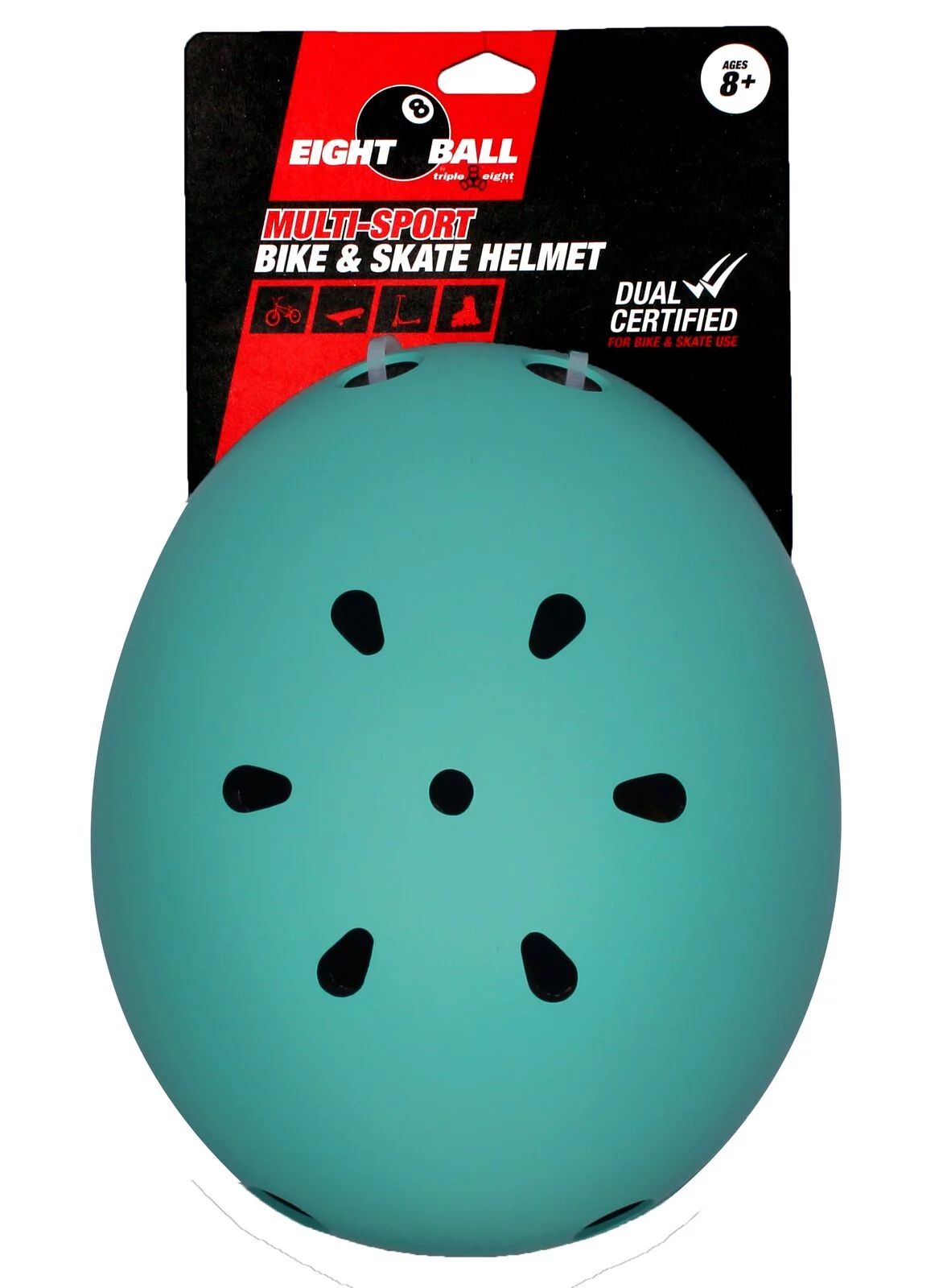 Eight Ball Dual Certified Teal Helmet | Walmart (US)