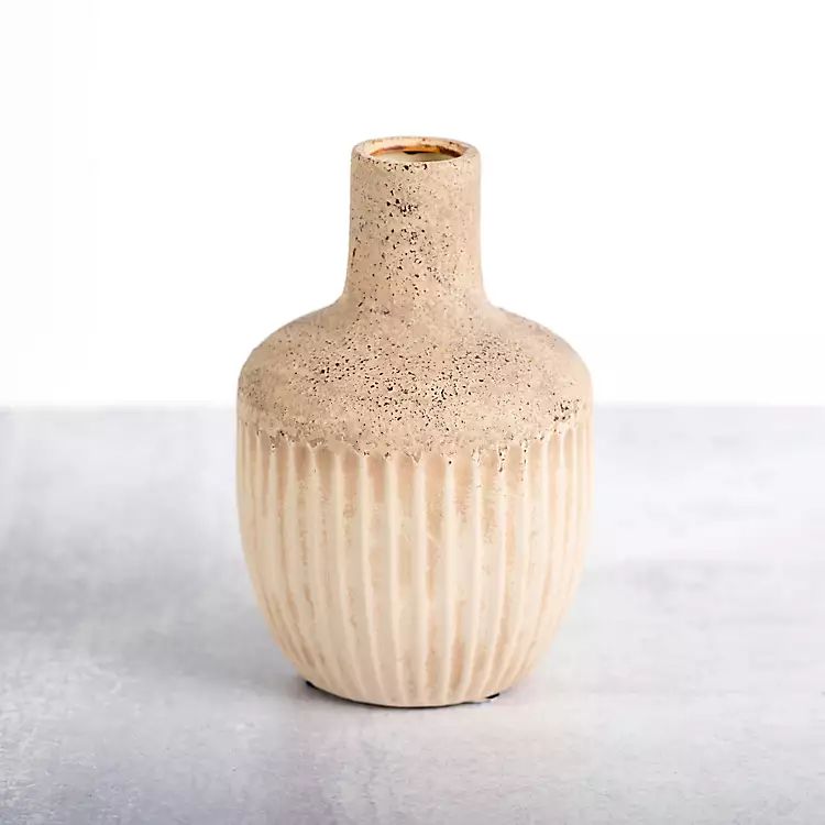 Cream Acorn Ceramic Vase, 8 in. | Kirkland's Home