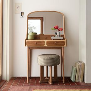 Emma Chamberlain Two-Tone Curved Wood Vanity (30") | West Elm (US)