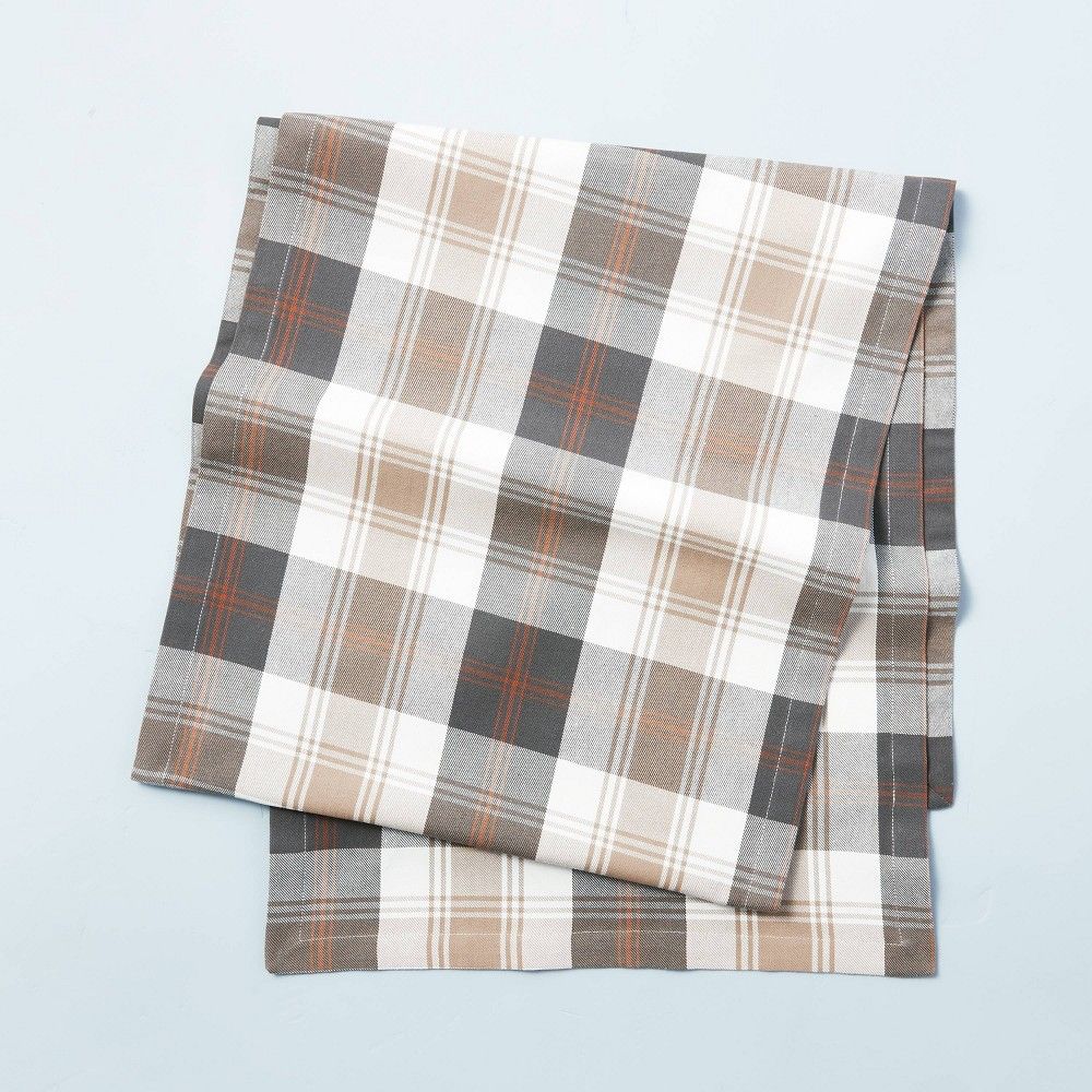 Fall Tartan Plaid Oversized Table Runner - Hearth & Hand with Magnolia | Target