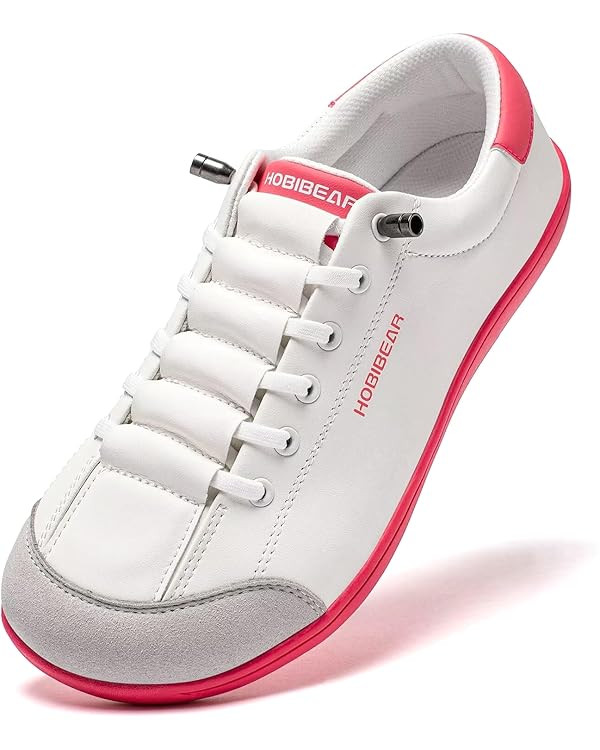 HOBIBEAR Leather Barefoot Shoes Lightweight Wide Toe Box Zero Drop Slip-on Shoes for Women | Amazon (US)