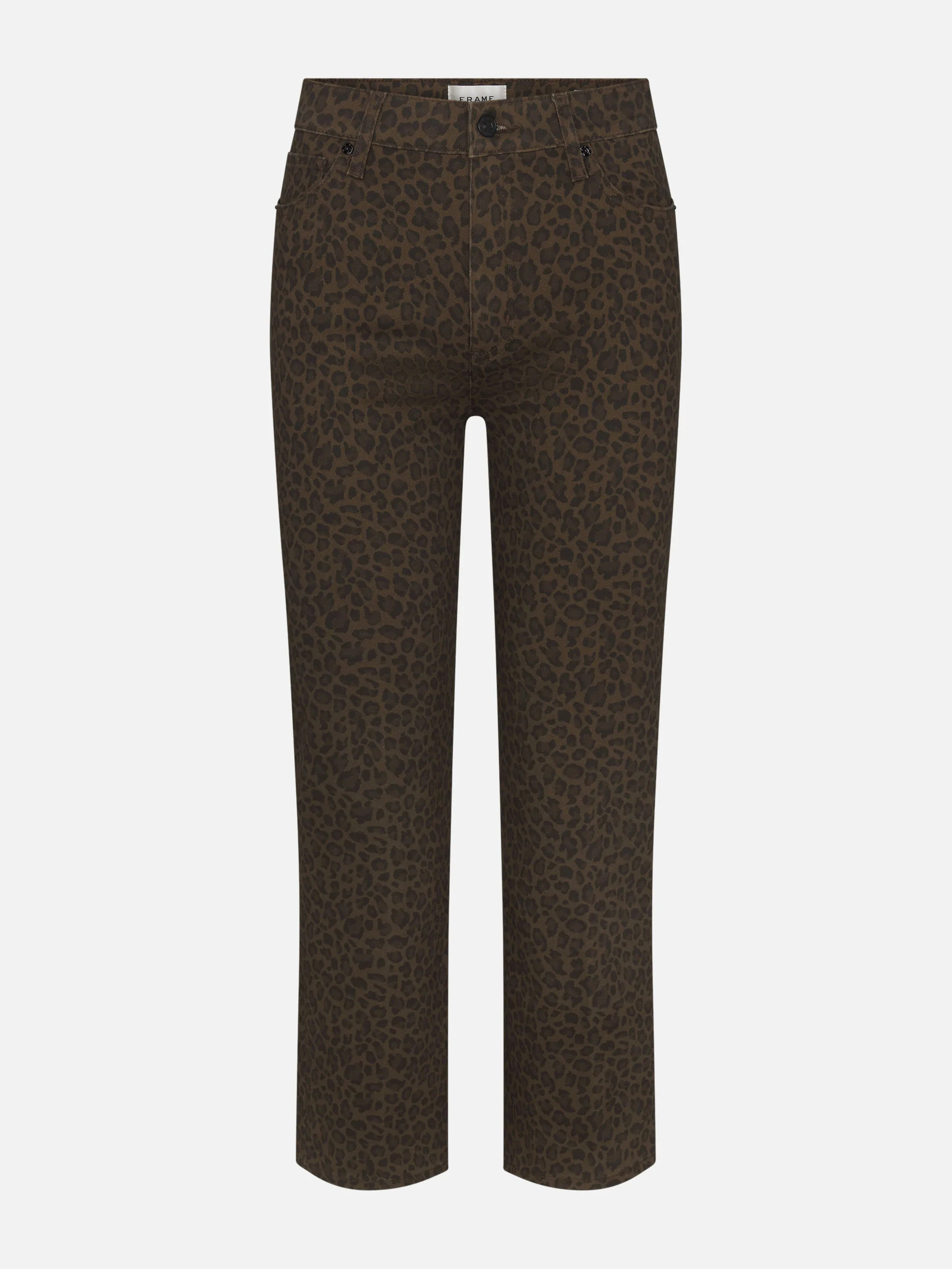 Le Sleek Straight -- Leopard | Frame Denim