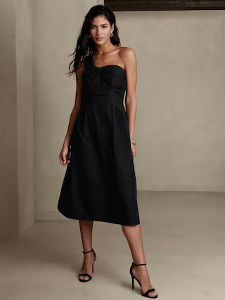 One-Shoulder Midi Dress | Banana Republic Factory