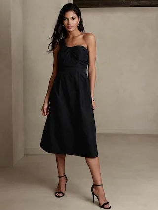 One-Shoulder Midi Dress | Banana Republic Factory