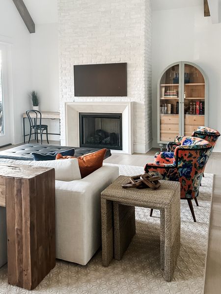 POV: The project comes to an end, but you just have to pause and soak it all in! | Living Room Ideas | Furniture | Decor | Sofa | Chairs | End Tables | Desk | Console | Armoire

#LTKstyletip #LTKhome