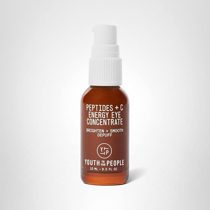 Youth To The People Peptides + Vitamin C Eye Serum + Energy Concentrate - Puffiness, Dark Circles + Under Eye Bags - Caffeine Firming Eye Gel for Even Skin Tone, Fine Lines and Wrinkles (15 ml) | Amazon (US)