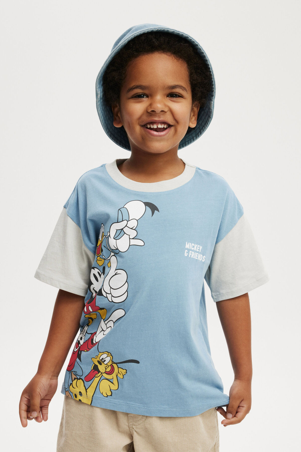 Mickey Mouse Drop Shoulder Short Sleeve Tee | Cotton On (US)