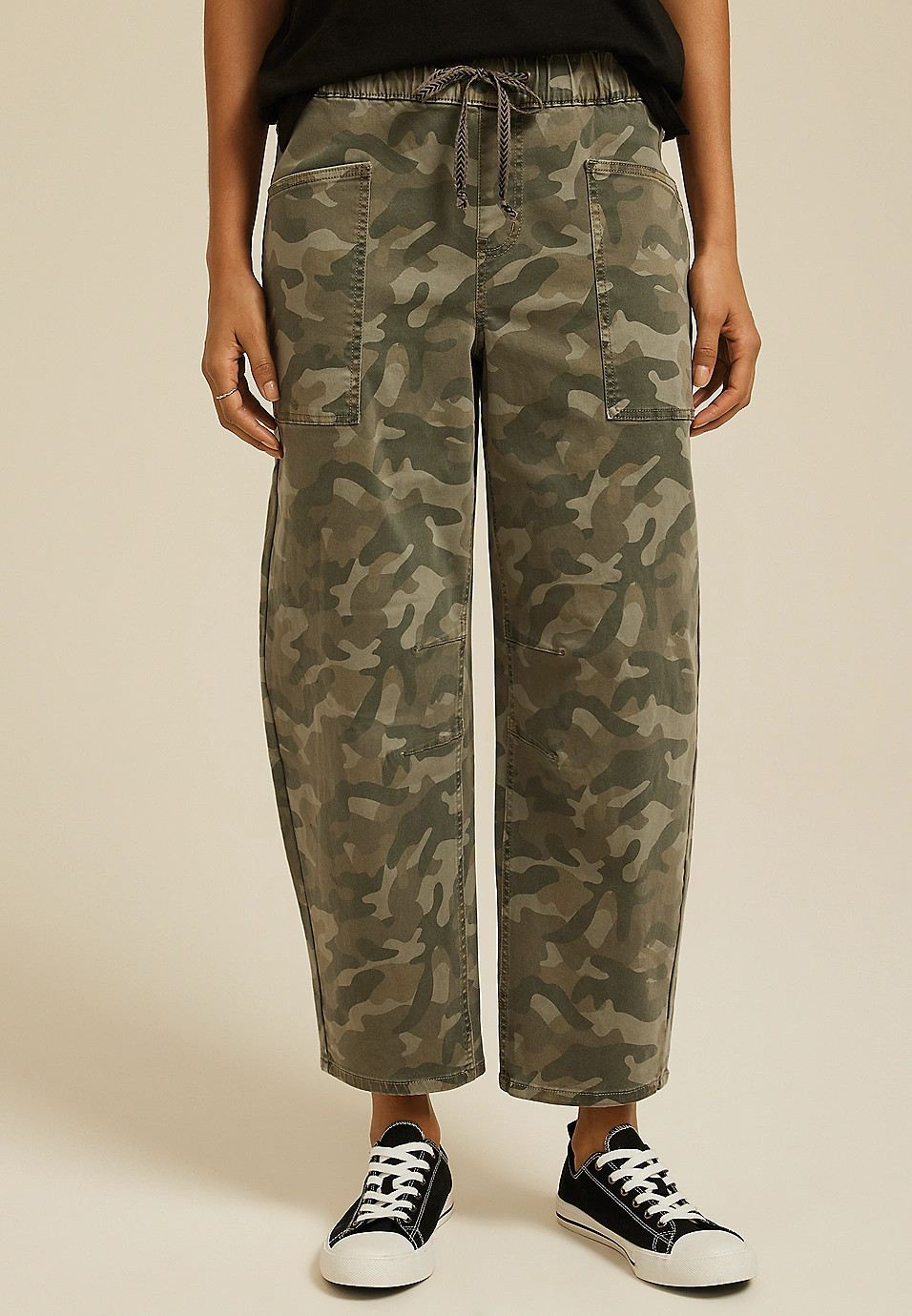 Camo Barrel Leg Weekender Pant | Maurices