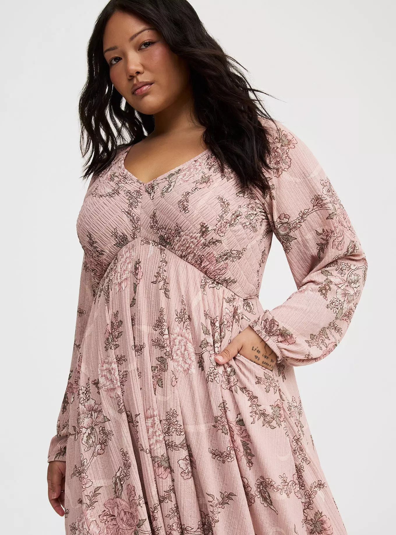 Smocked Bodice Maxi Dress | Torrid (US & Canada)