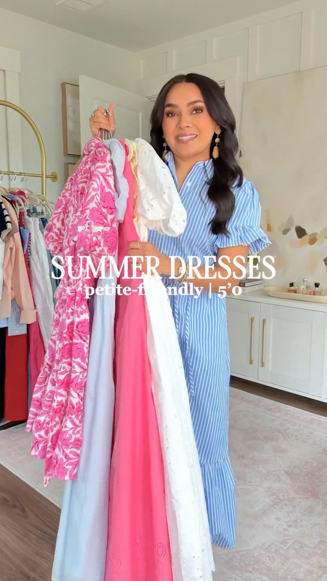 Summer Dresses with Sleeves!
For reference: I’m 5’0, petite, 32b bra size, and 2/26 in bottoms, pear shaped. 
*Everything I share is unaltered! TTS means true to size. Between size 5-6.5 in shoes

White eyelet dress size xs TTS
Clear heels size 5 TTS

Pink floral dress size xs TTS - Use code HONEYSWEET15 for 15% off! 
Tan sandals size 5.5 TTS

Yellow dress size xs TTS
Tan heels size 5 TTS

Blue stripe dress size 00 regular TTS
Brown sandals are Hermes, similar linked

Light Blue dress size xs petite TTS
Clear heels size 5 TTS\

Pink maxi dress size xs TTS - Use code HONEYSWEET15 for 15% off! 
Clear sandals size 5.5 TTS



Graduation dresses
Mothers Day
Church
Summer dress
Vacation dress
Date night outfit
Family photos
Beach photos 
Spring outfits 2026

#LTKootd #LTKgrwm #LTKPetite