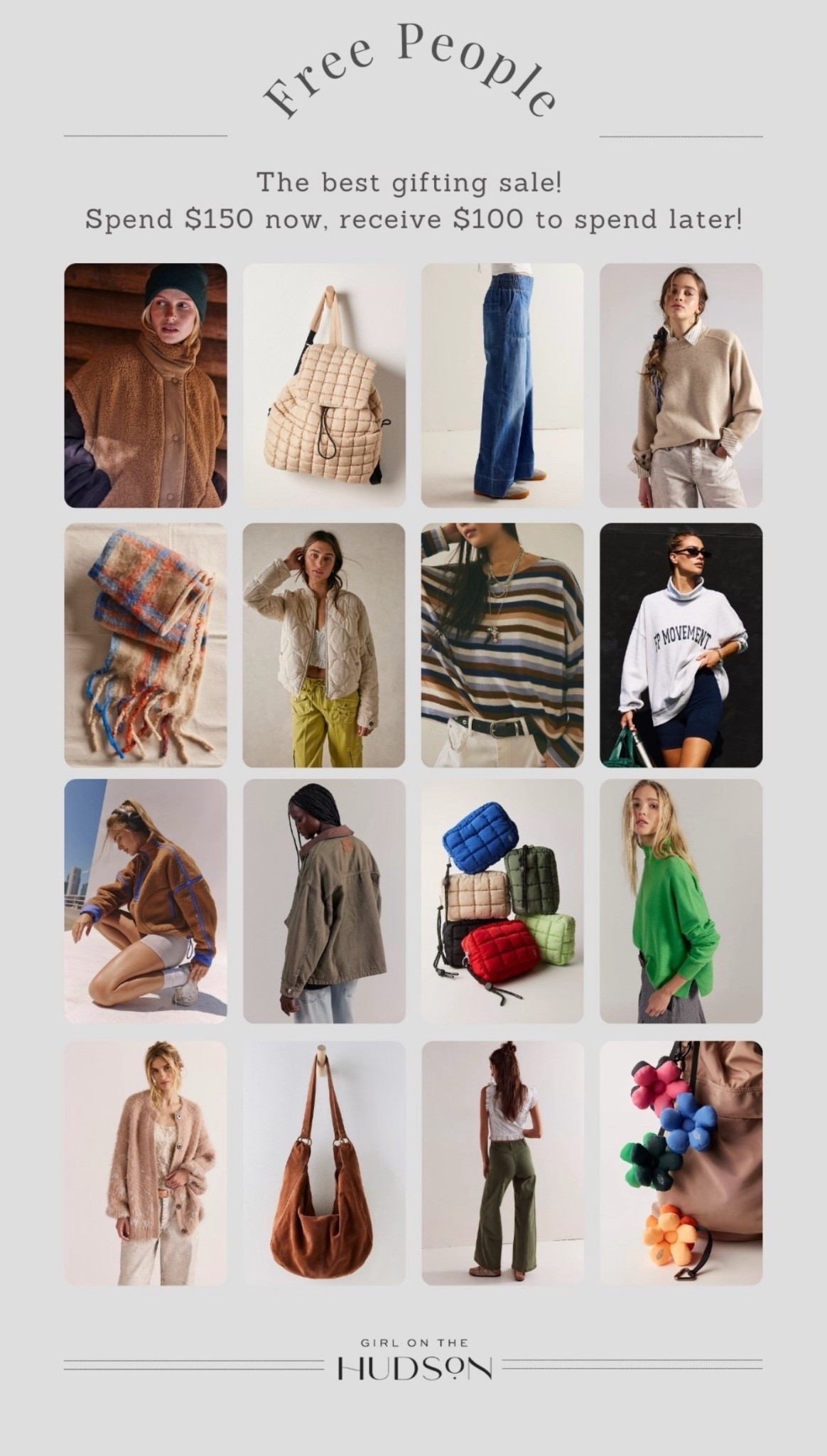 Last chance to shop this amazing Free People sale before it ends tonight! Spend $150 now, get $100 to spend later on!!

#LTKSaleAlert #LTKootd #LTKGiftGuide