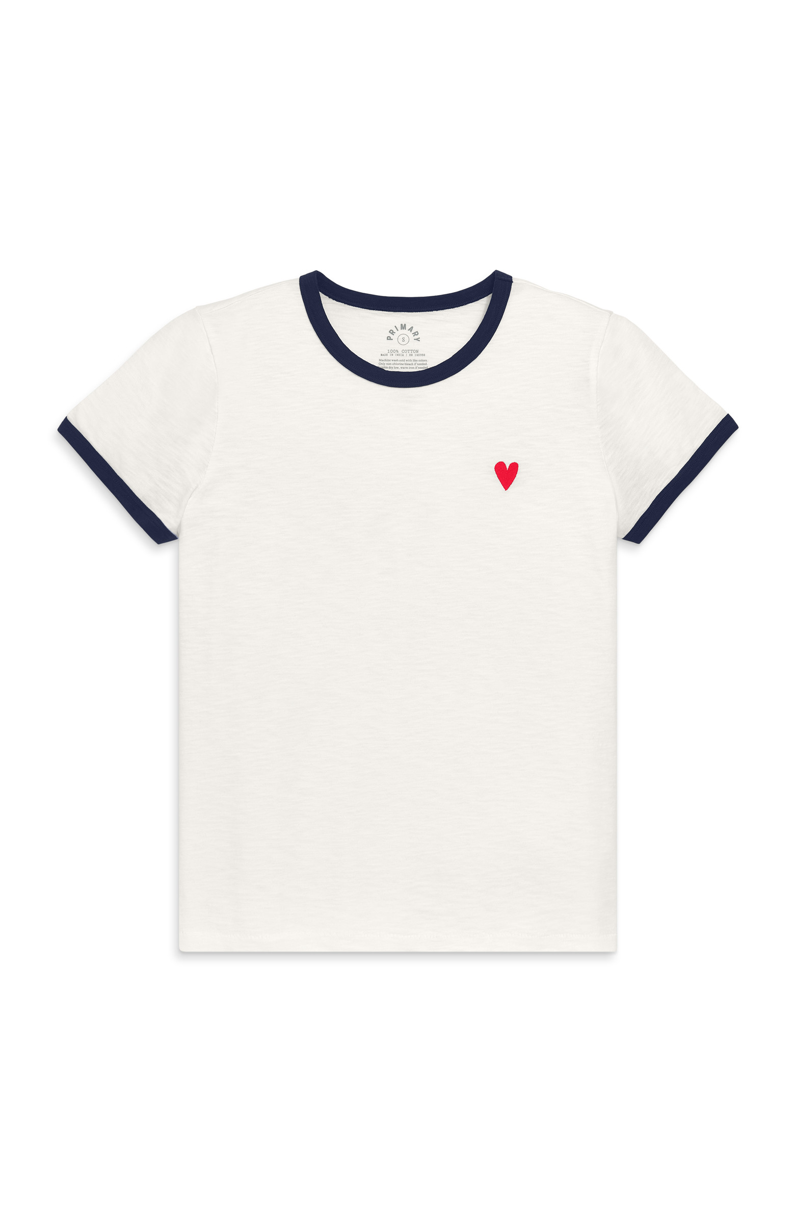Adult Embroidered Heart Ringer Tee | Nordstrom