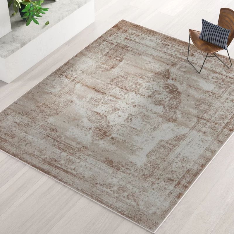 Brandt Oriental Brown/Beige/Ivory Area Rug | Wayfair Professional