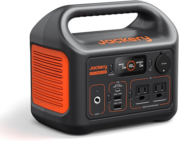 Jackery Portable Power Station Explorer 300, 292Wh Backup LiFePO4 Battery, Solar Generator for Ou... | Amazon (US)