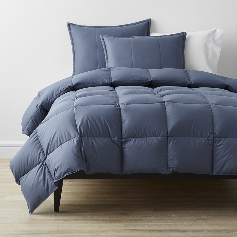 Premium LoftAIRE™ Down Alternative Light Warmth Comforter - Smoke Blue, Twin | The Company Store