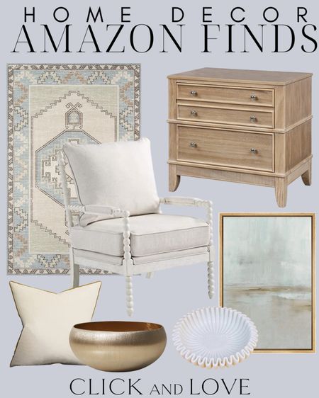 Neutral Home Decor inspiration from Amazon ✨ 

Home decor, living room, neutral home, bedroom, guest room, home finds, budget friendly decor, traditional home decor, Amazon home, Amazon home finds, gold accents, gold bowl, pillow cover, landscape art, artwork, wall art, nightstand, dresser, look for less designer rug, spindle chair, accent chair  #Amazon #homedecor 


#LTKStyleTip #LTKFindsUnder100 #LTKHome
