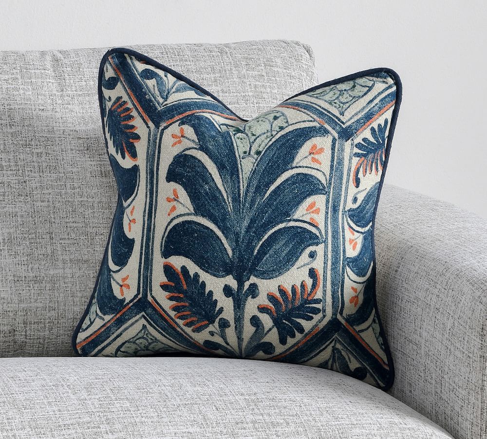 Palm Pillow Cover | Pottery Barn (US)