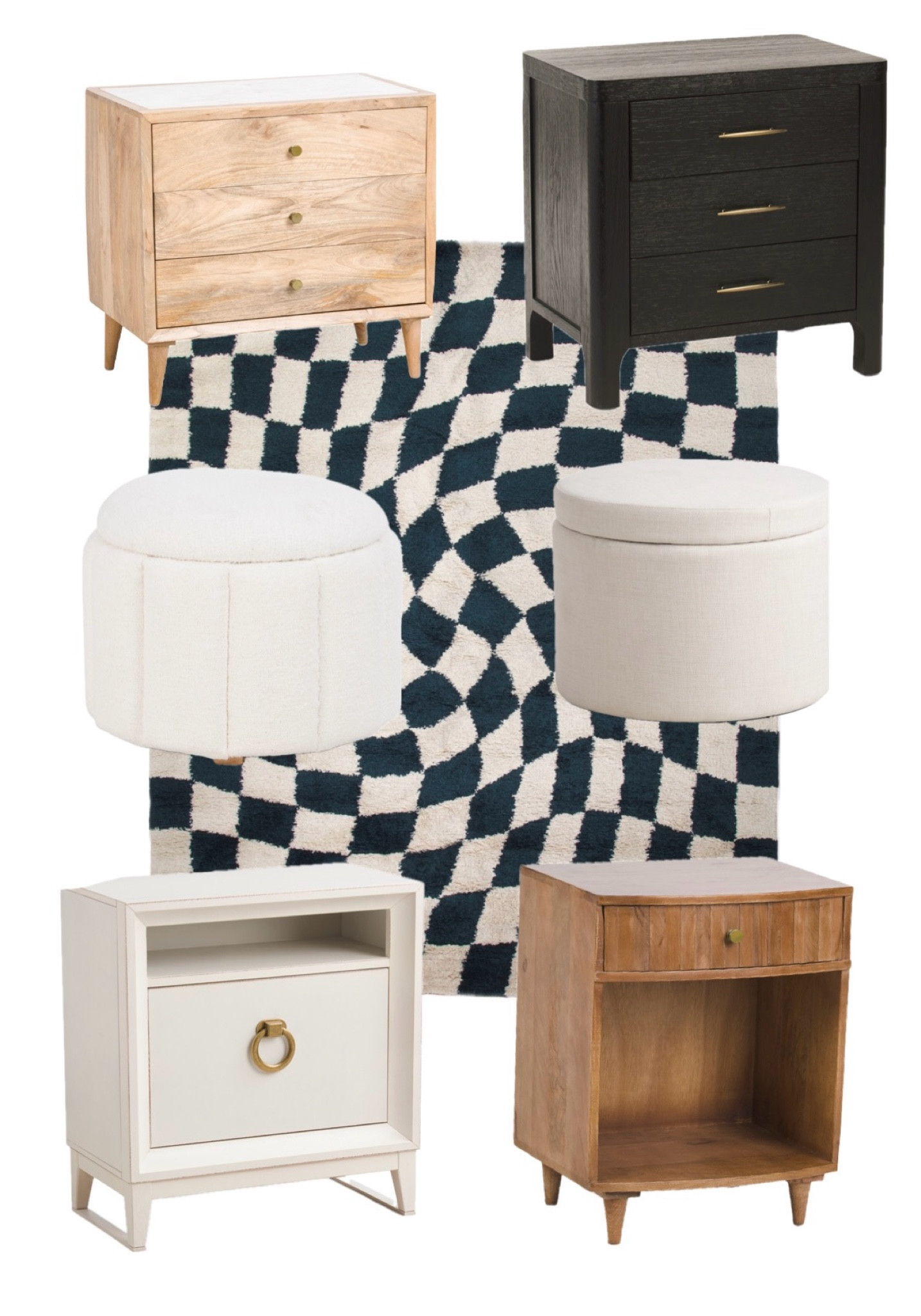Storage ottoman, nightstands, and a beautiful rug ideal for a boys bedroom. 

#LTKKids #LTKHome #LTKFamily