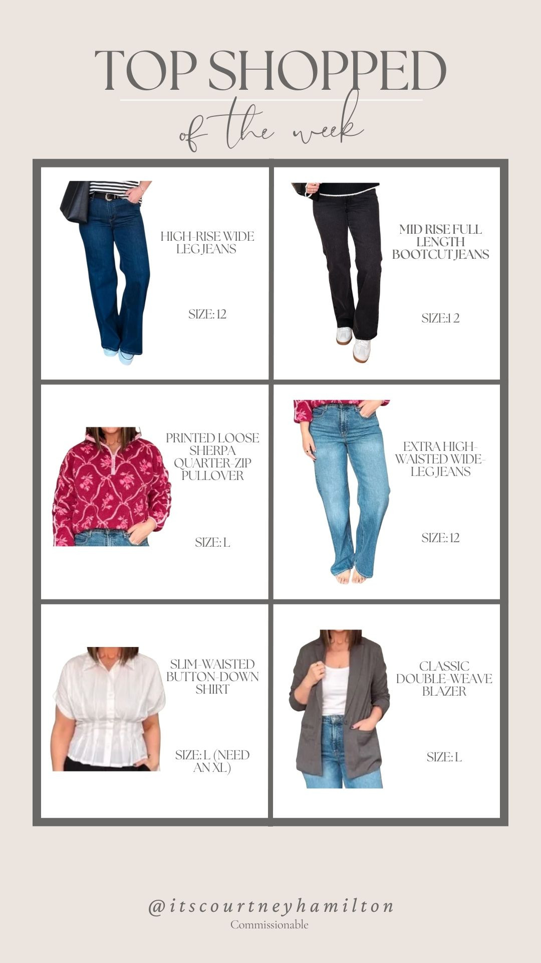 Top Shopped of the Week!!

sale alert, denim, walmart, oldnavy, finds  under 100, finds under 50, causal outfit, winter fashion, midsize fashion, courtney hamilton 

 #LTKootd #LTKSeasonal #LTKSaleAlert