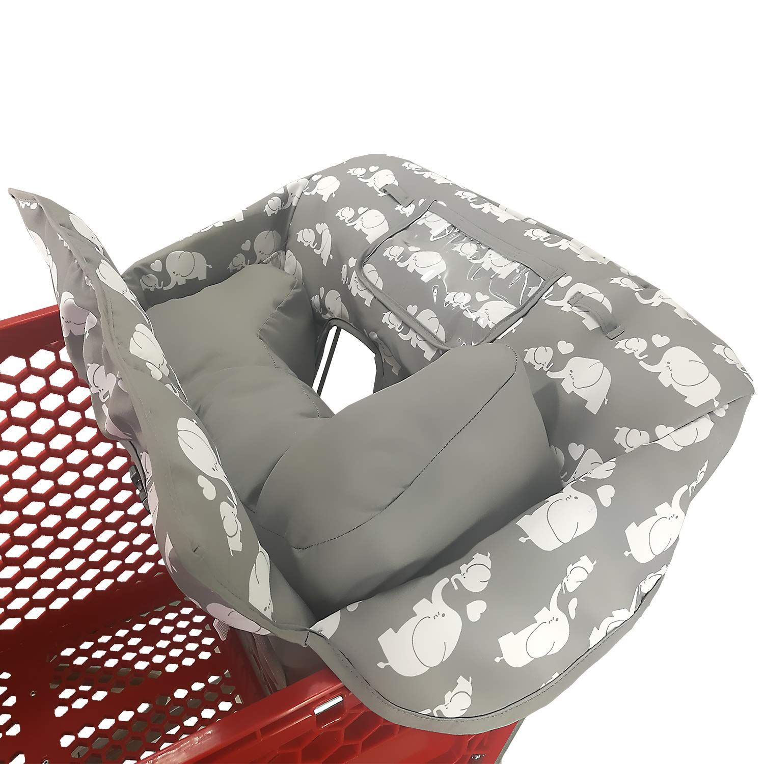 Soft Pillow Attached 2-in-1 Shopping Cart and High Chair Cover for Baby~Padded~Fold'n Roll Style~... | Amazon (US)