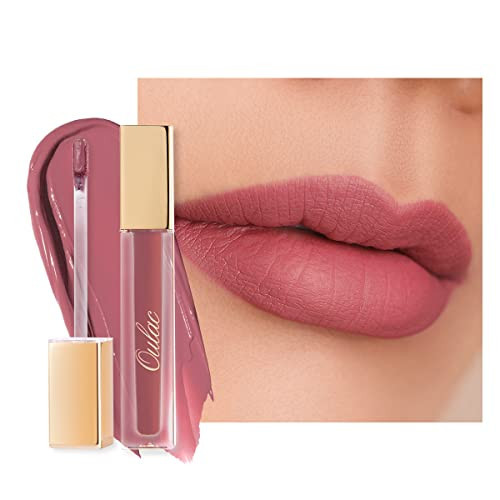 Oulac Matte Liquid Pink Nude Lipstick for Women, Long Lasting Lipstick Waterproof Lip Stain, No Transfer, Creamy High Pigmented Formula with Rose Oil, Vegan & Cruelty-Free, Pink Nude M12 | Amazon (US)