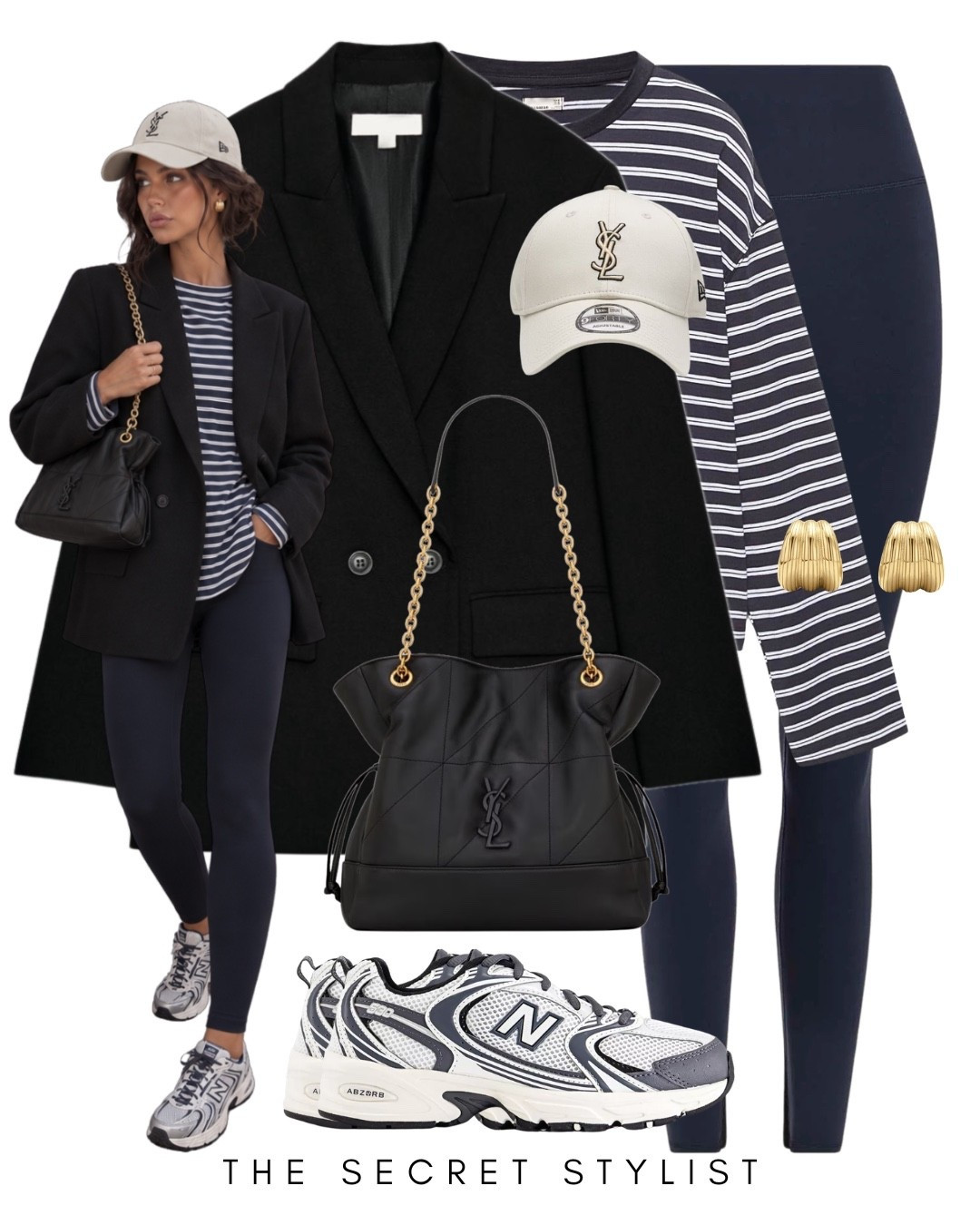 Elevated leggings looks with a zara black blazer and New balance 530 trainers. A plain white top for autumn with navy leggings.

#LTKuk #LTKautumn #LTKstyletip #LTKuk #LTKautumn #LTKstyletip