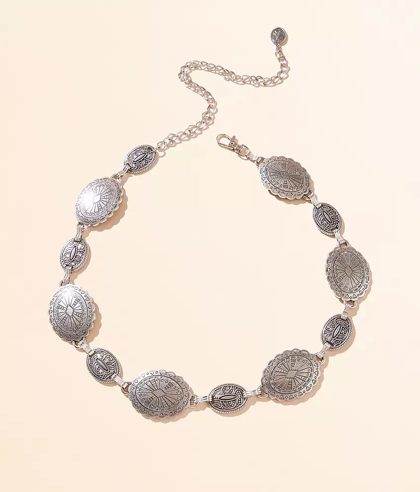 Western Concho Chain Belt | Buckle