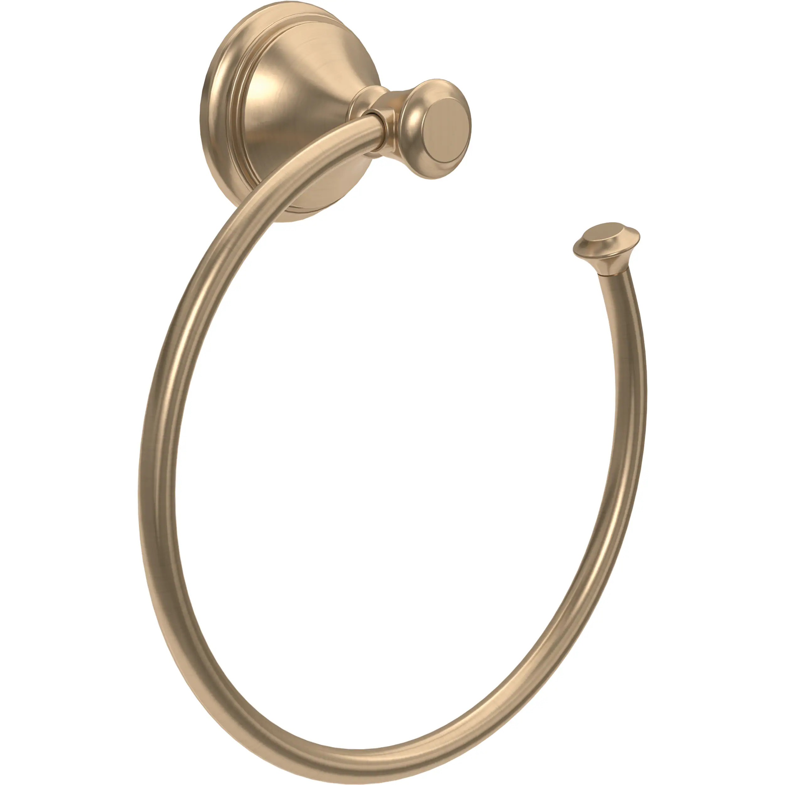 Delta Cassidy Champagne bronze Wall mount Single Towel Ring one_size | 79746-CZ | Lowe's