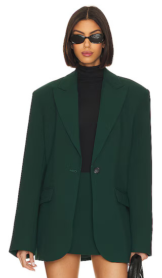 The Big Blazer in Pine Green | Revolve Clothing (Global)