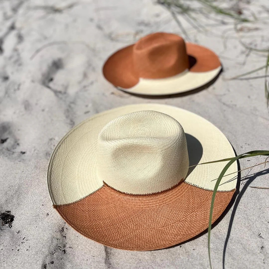 Cassis - Toquilla Straw Panama Hat Two Tone Fedora | Artesano | Artesano