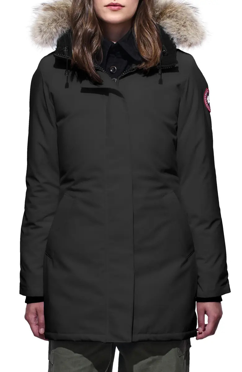 Canada Goose Victoria Fusion Fit Down Parka with Genuine Coyote Fur Trim | Nordstrom | Nordstrom Canada