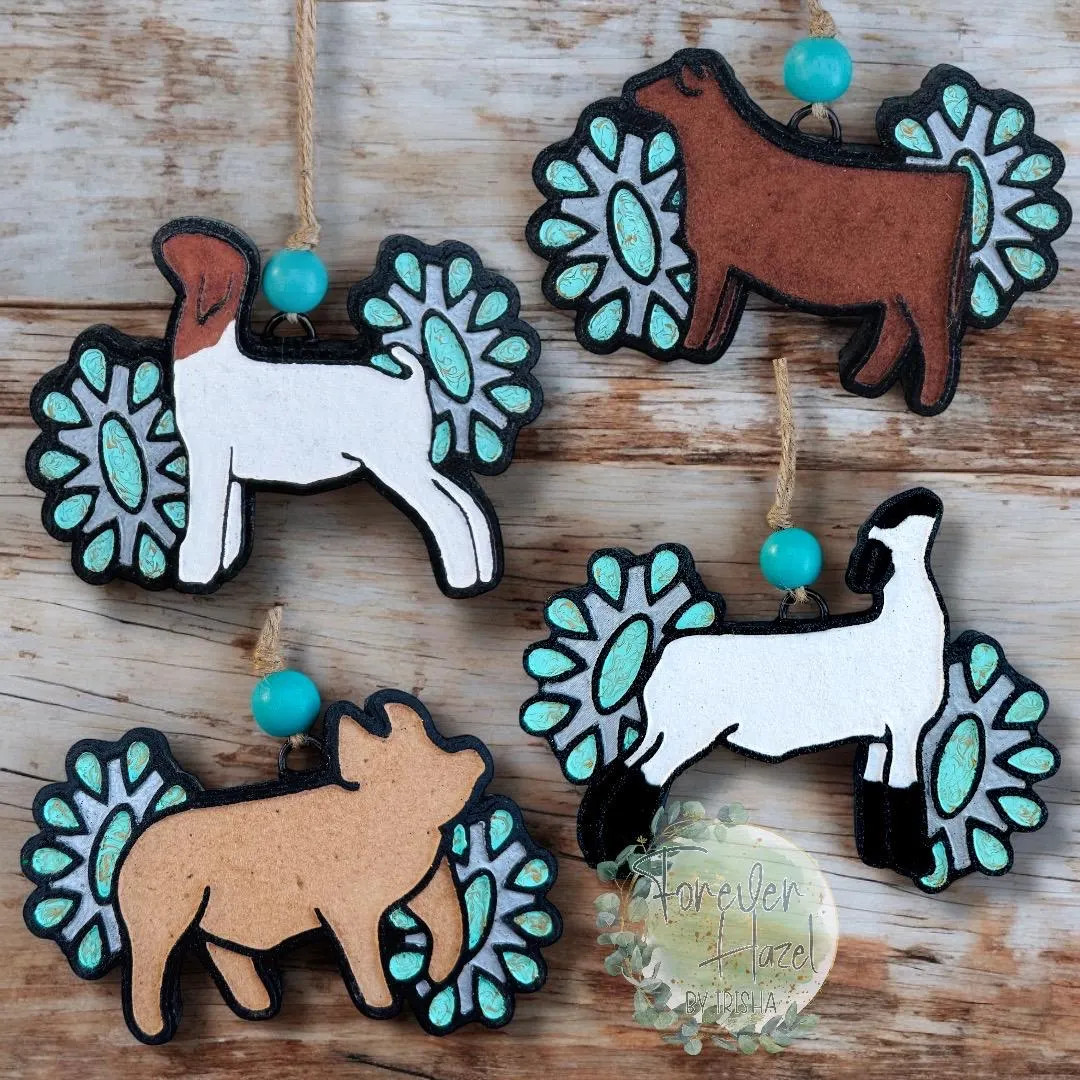 Concho Show Animal Freshie: Western Aroma Bead Air Freshener | Etsy (US)