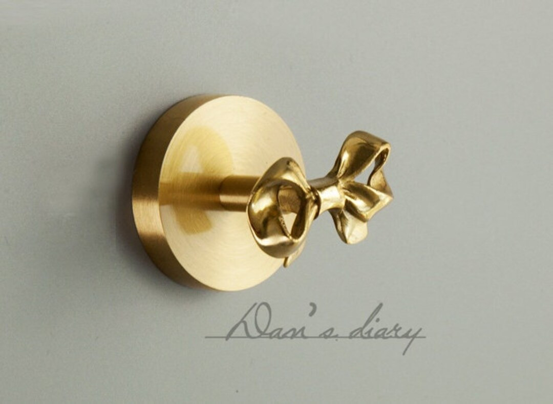 Bow Tie Hooks Brass Hooks/nordic Wall Hooks Coat Hooks Bathroom Towel Hooks Kitchen Wall Hanging ... | Etsy (US)