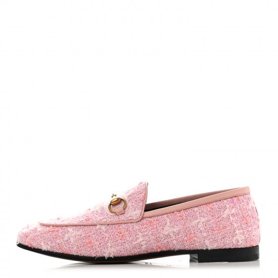 GUCCI

Wool Tweed Horsebit Womens Jordaan Loafers 36 Old Rose | Fashionphile