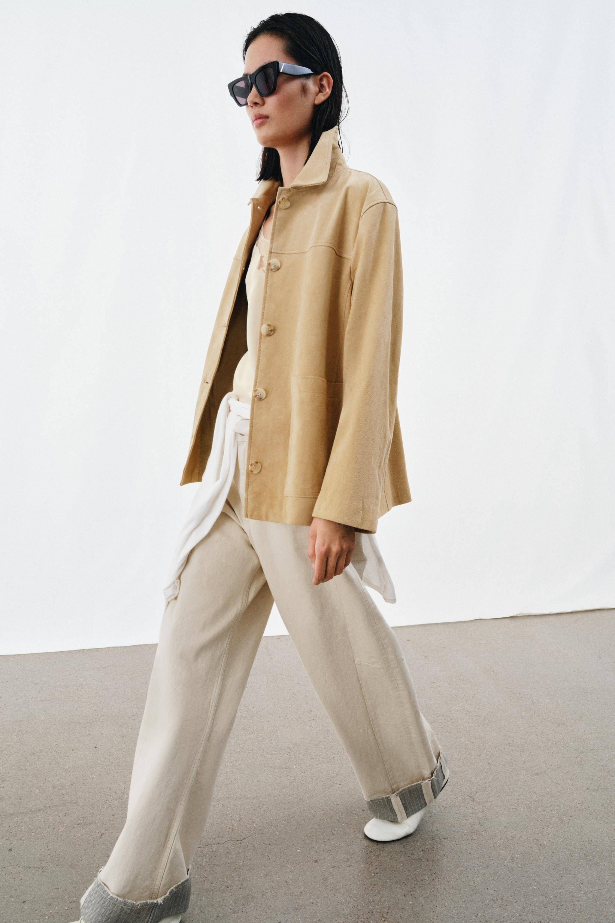 ZW COLLECTION LIMITED EDITION SUEDE LEATHER JACKET | Zara US