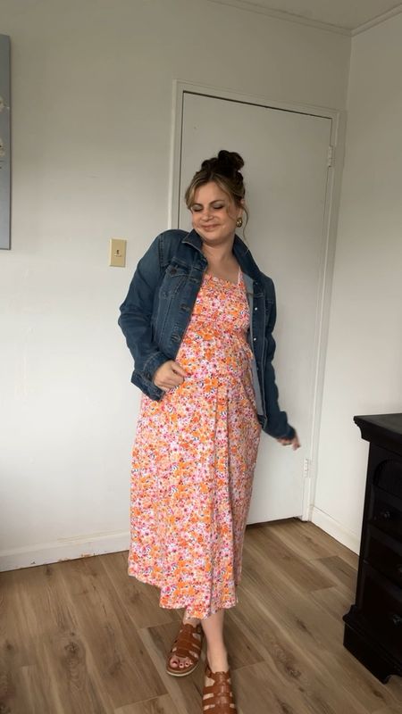 Perfect dress for Easter! 🌸 this dress is not maternity and fits the bump perfectly!! Wearing my normal size medium and it runs tts. 

#oldnavy #oldnavyfashion #springfashion #easterdress 

#LTKfindsunder50 #LTKfindsunder100 #LTKstyletip