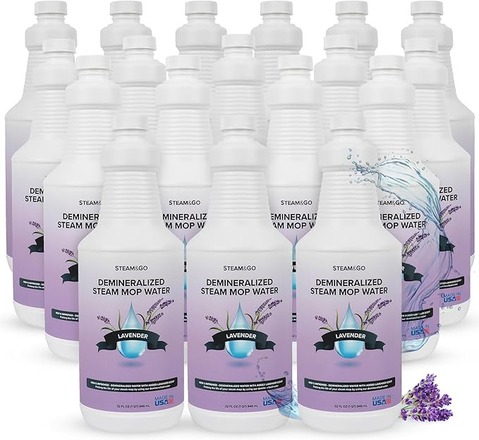Steam & Go Demineralized Water for Steam Cleaner - PVC-Free Floor Cleaning Solution Compatible fo... | Amazon (US)